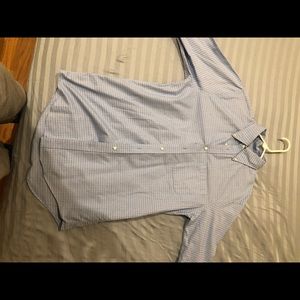 Land’s End Men’s Dress Shirt Blue